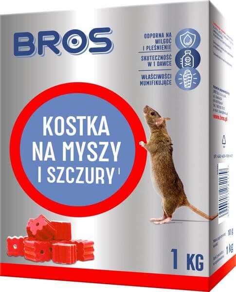 Bros Mus- och Råttkub 1 kg 15941858