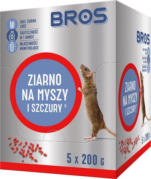 Korn til mus og rotter, 1 kg - 5 x doypack 200 g 15941956