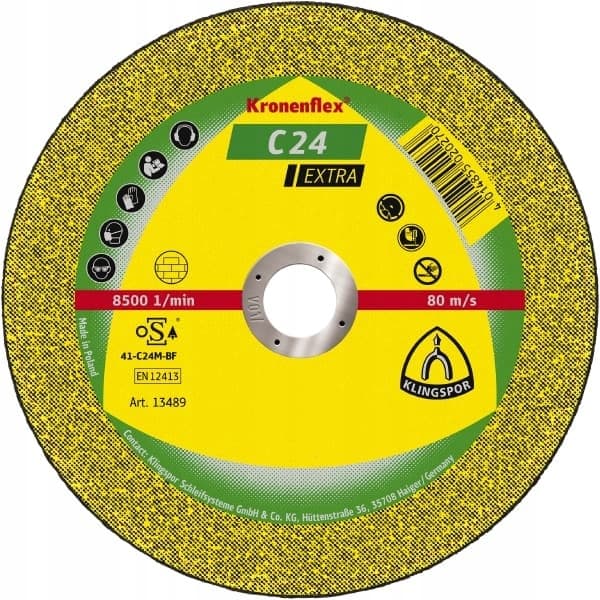 KLINGSPOR C24EX skive 125x2,5x22 STENBETON