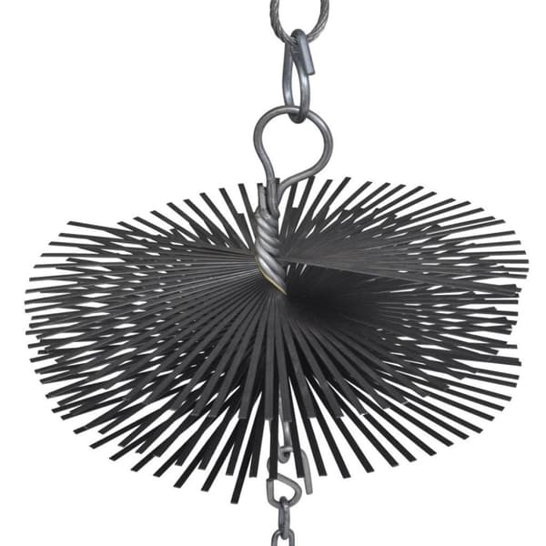 vidaXL Skorstein Børste Rund Diameter 25cm