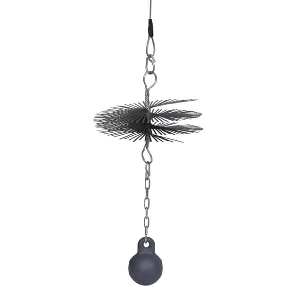vidaXL Skorstein Børste Rund Diameter 25cm
