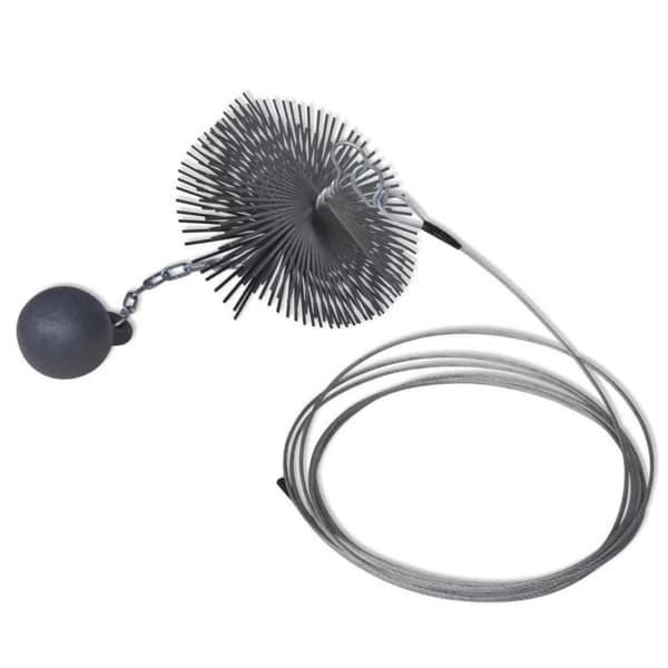 vidaXL Skorstein Børste Rund Diameter 25cm