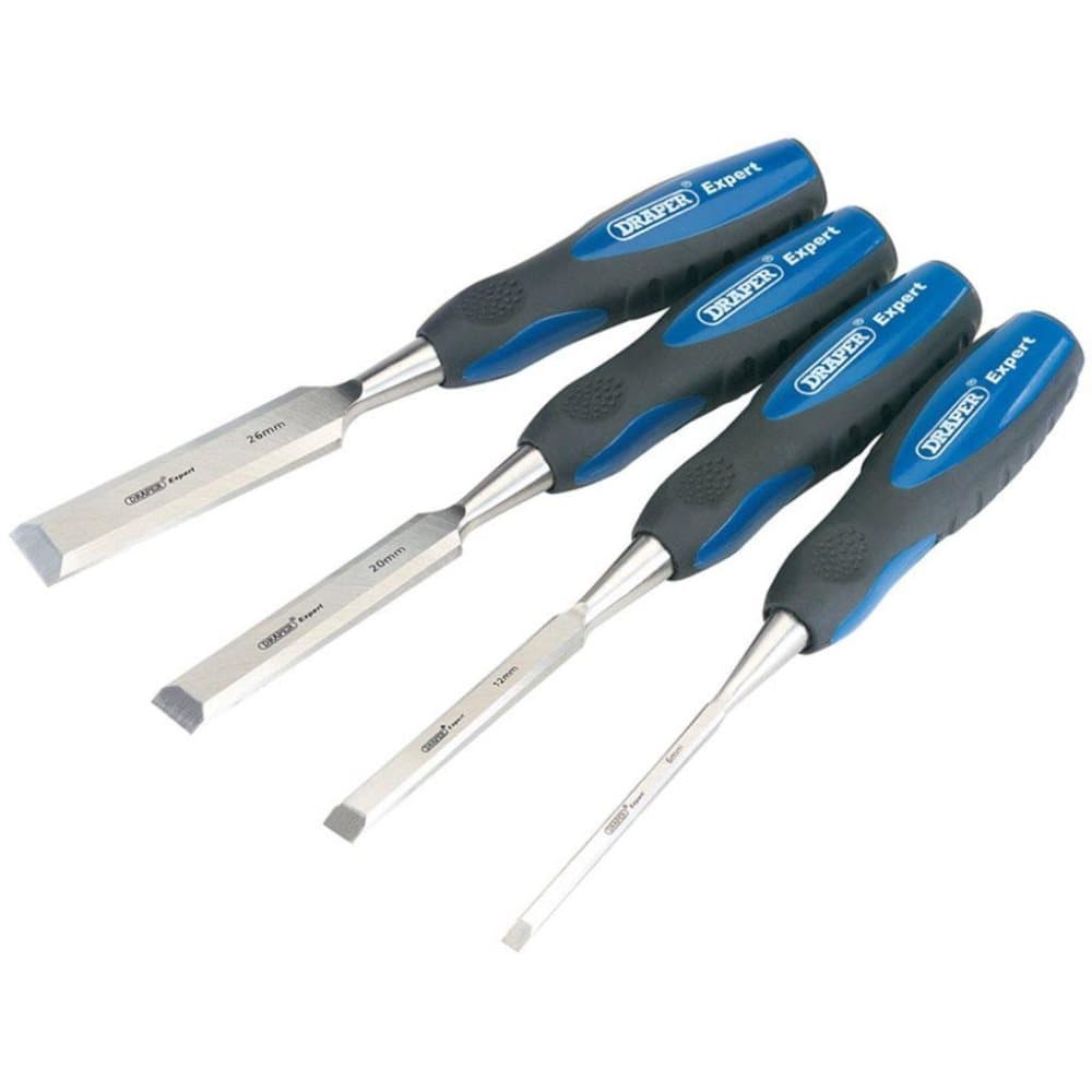 Draper Tools Meiselsett 4 deler tre blå 89726