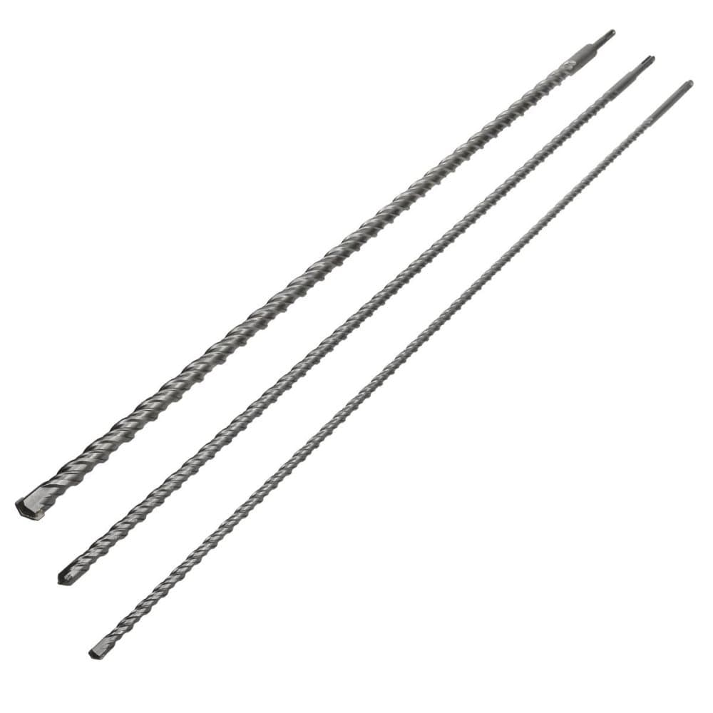 Betonbor sæt SDS Plus 12-16-24 mm x 1000 mm bor stenbor 3 stk. Set