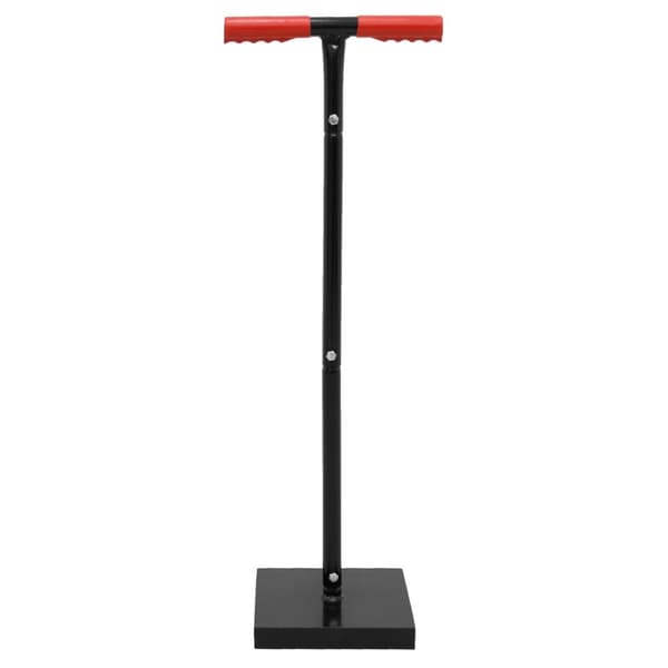 ECD Germany beton Stampfer Erdstampfer med gummieret T-håndtag - Bundplade 21x21cm - 12kg - H:80,5cm - stål-til komprimering-jord komprimator Stampfer
