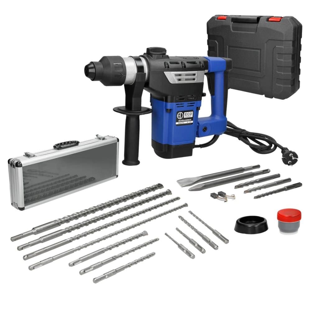 HAMMER 1800W SDS-PLUS CHISEL DRILL + 11 TLG. SDS PLUS BOHRSATZ