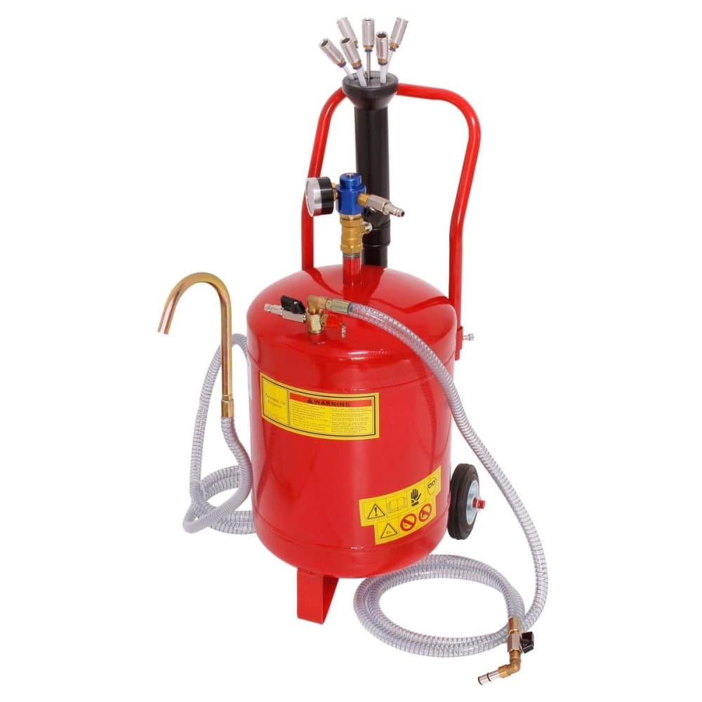 ECD Germany Pneumatisk olieudsugning - 24 liter - olieopsamlingsanordning Olieudsugningstank til olieudskiftning og olieudvinding Pneumatisk