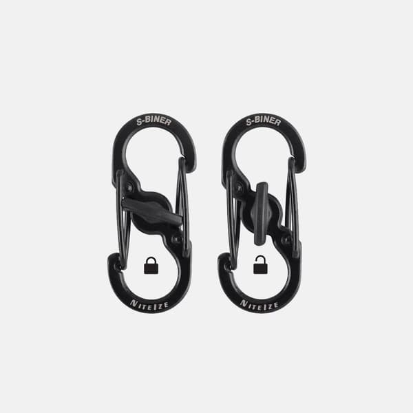 NITE IZE S-BINER MICROLOCK 2-PACK, s-karbin, nyckelring
