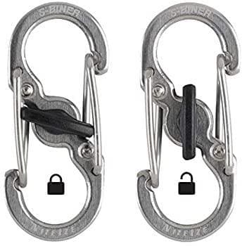 NITE IZE S-BINER MICROLOCK 2-PACK, s-karbin, nyckelring