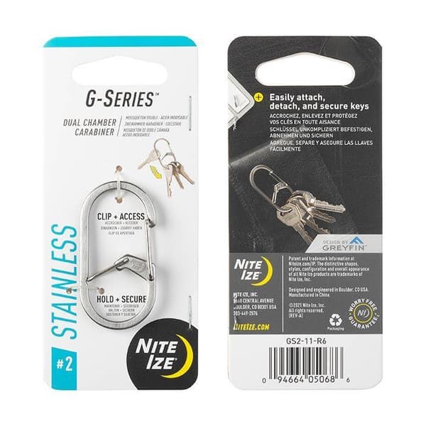 utrustningskarbin, NITE IZE DUAL CHAMBER CARBINER G-SERIES #2