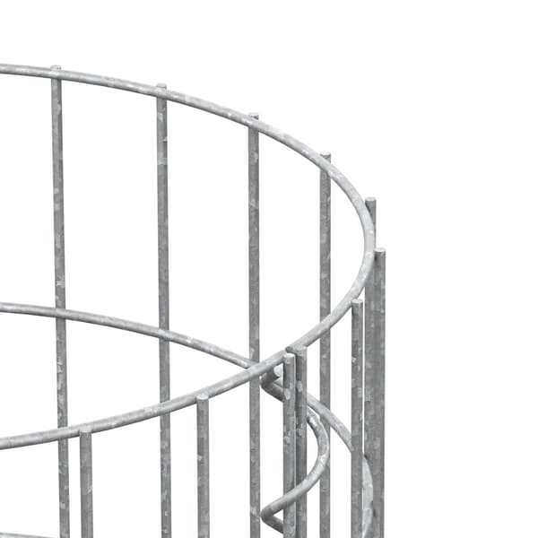 Gabionsøjle rund Ø 35x100 cm maskestørrelse 5x10 cm galvaniseret ståltråd