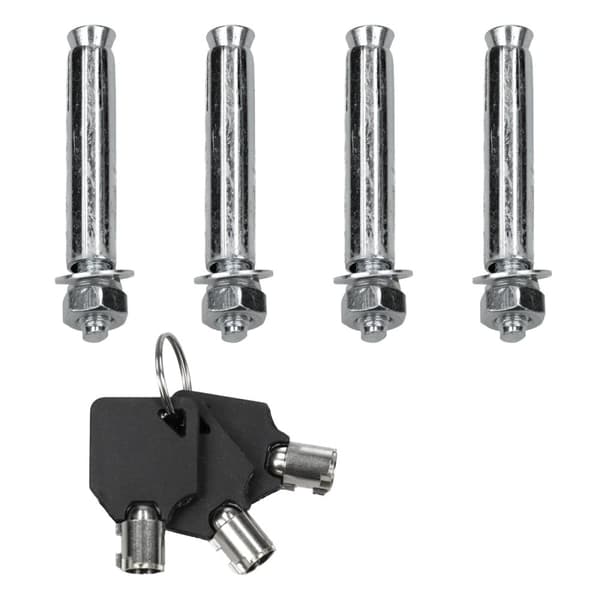 ECD Germany 2 x parkeringsbarriere foldbar stolpe stolpe kæde pullert 65,5 cm kantet