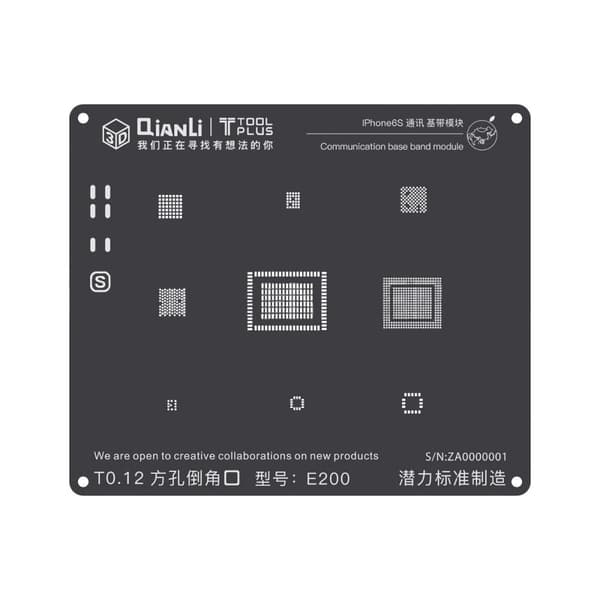 2D iBlack E200 Communication Base Band BGA Reballing - Phone 6S