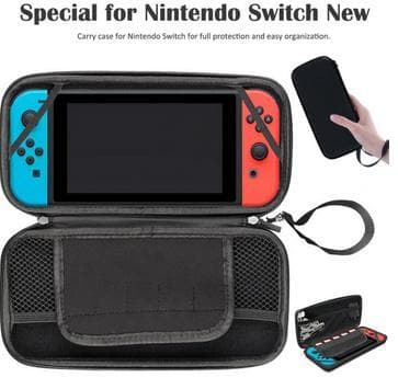 Hård Förvaringsväska, Kompatibelt Fodral till Nintendo Switch, Svart