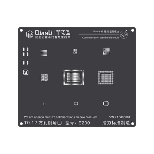 2D iBlack E200 Communication Base Band BGA Reballing - Phone 6S