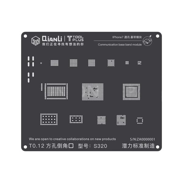 2D iBlack S320 Communication Base Band BGA Reballing - Phone 7