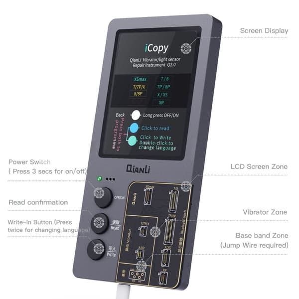 iCopy Plus 2.1 Vibrator/Ljussensor och Truetone-Dator