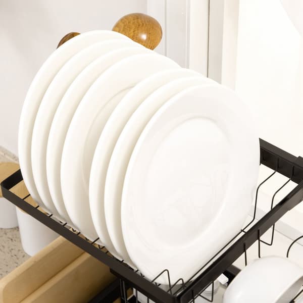 Opvaskerack, 65x31.5x52.5 cm, Sort