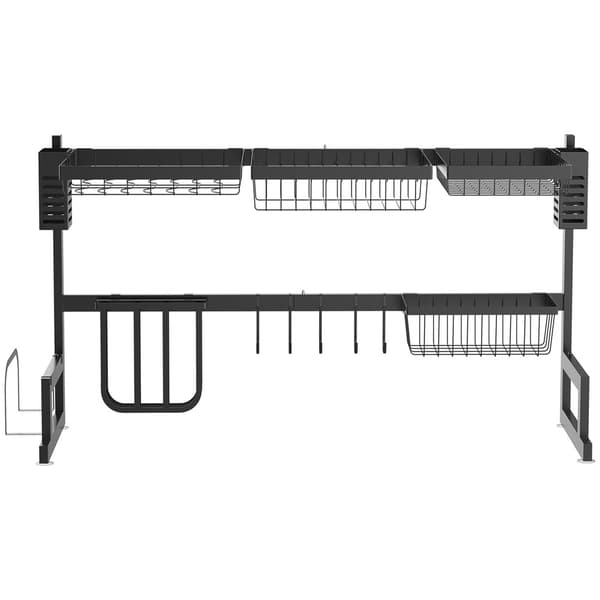 Diskställ, 93x30x52.5 cm, Svart