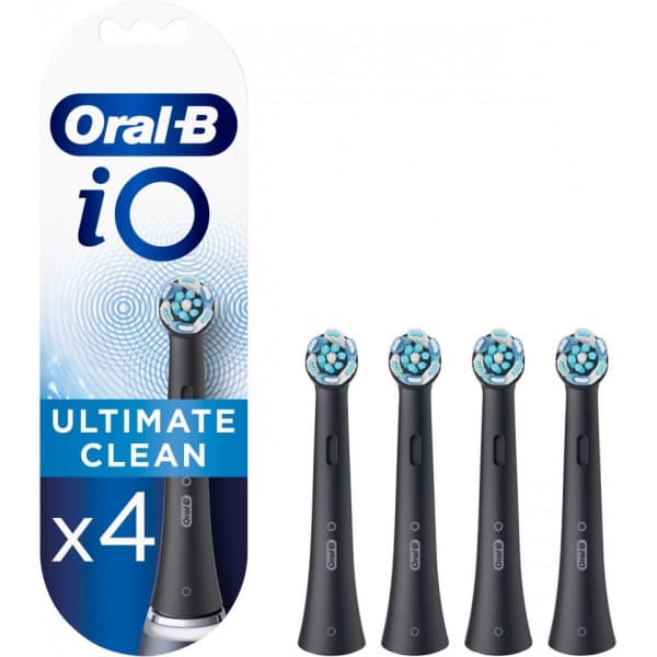 Oral-B iO Ultimate Clean Black - tandbørster, sort, 4 stk.