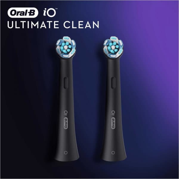 Oral-B iO Ultimate Clean Black -vaihtoharjat musta 2 kpl