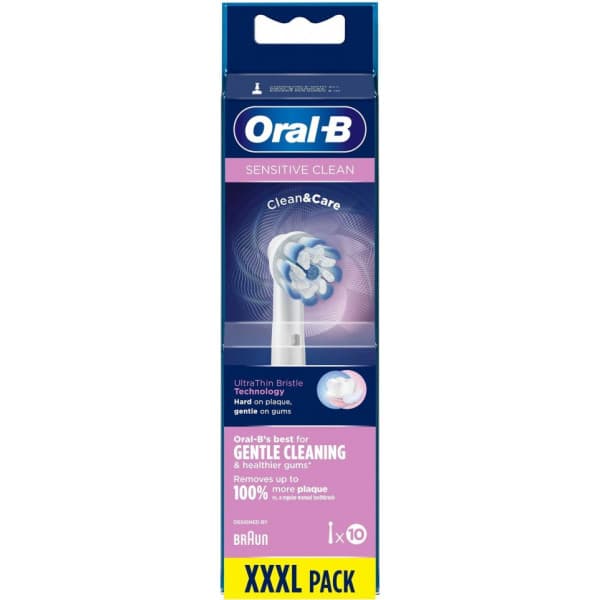Oral-B Sensitive Clean -utbytbart borsthuvud, 10 st.