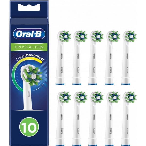 Oral-B CrossAction -udskiftningsbørste, 10 stk.