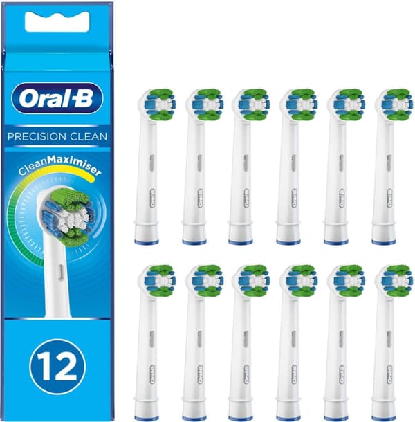 Oral B Precision Clean - borsthuvuden, 12 st