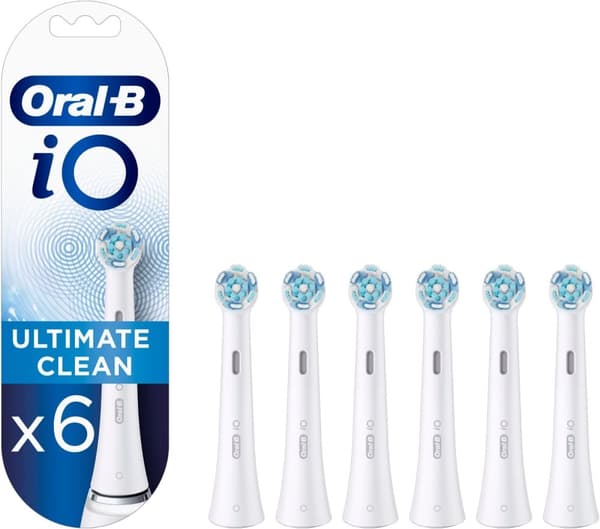 Oral B iO Ultimate Clean - børstehode, hvit, 6 stk