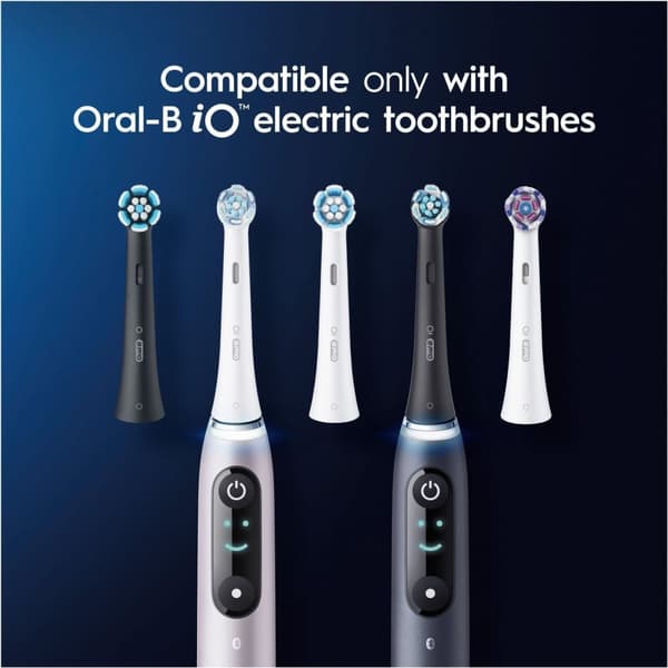 Oral B iO Ultimate Clean - tannbørstehode, svart, 6 stk