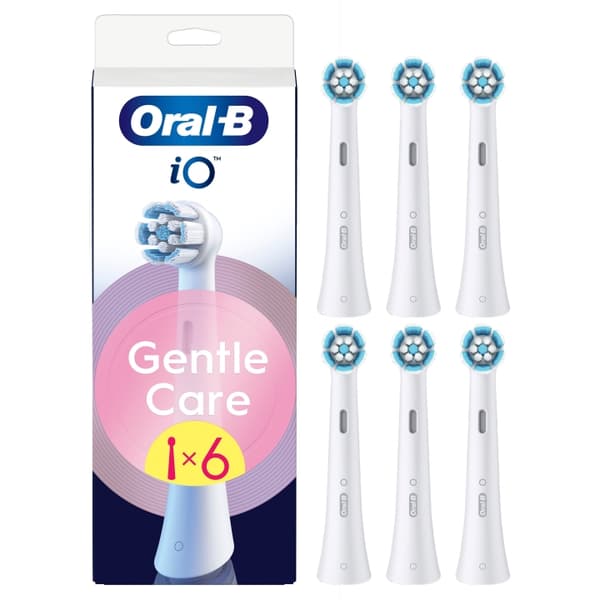 Oral B Oral-B iO Series Gentle Care -suihkuharjan vaihtoharjanpäät - valkoinen - 6 kpl