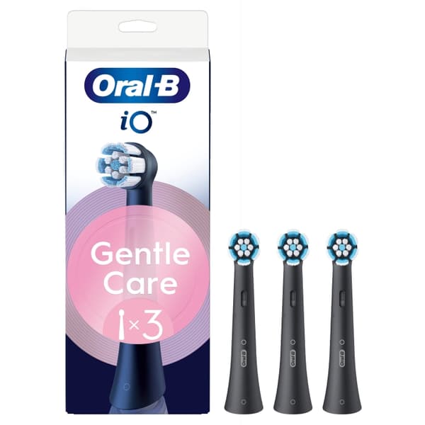 Oral B Oral-B iO Series Gentle Care udskiftningsbørstehoveder - Sort - 3 stk