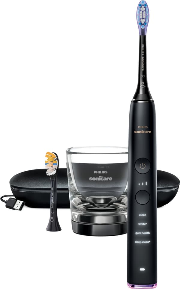 Elektrisk tandbørste PHILIPS Sonicare HX9917/89, 62000 slag/min, 4 programmer, 2 hoveder, sort
