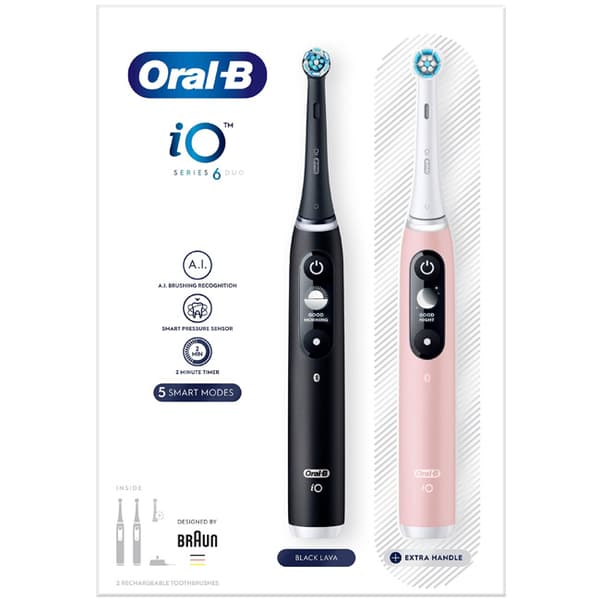Eltandborste iO6 Series M6 Black/Light Rose