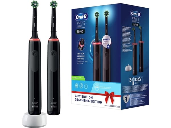Oral-B Pro 3 3900 eltandborste - Dubbelpack