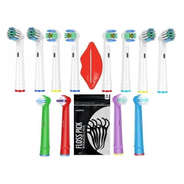 Oral-b ersättningsspets set 4x 3d vit, 4x precision, 4x barnfärg