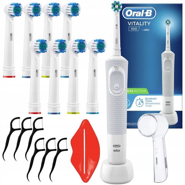 BRAUN ORAL-B VITALITY 100 ELTAND BIANDA KNAPPAR TILLBEHÖR