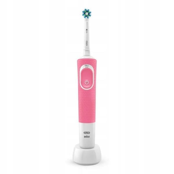 Oral-B Vitality 100 Rosa eltandborste + 8 utbytestips