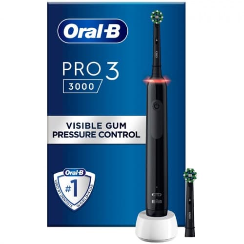 Oral-B Pro 3 3000 Vuxen Roterande och oscillerande tandborste Svart