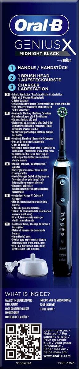 Oral-B Genius X Adult Oscillerande tandborste Svart
