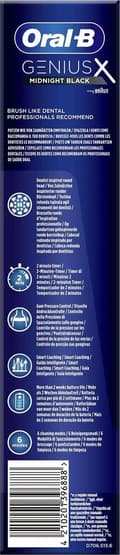 Miniatyrbild 7 av 8: Oral-B Genius X Adult Oscillerande tandborste Svart
