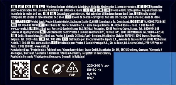 Oral-B Genius X Adult Oscillerande tandborste Svart