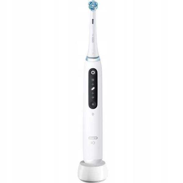 Elektrisk tandborste - Oral-B - iO Series 5 - Vit - Tillbehör ingår - För vuxna