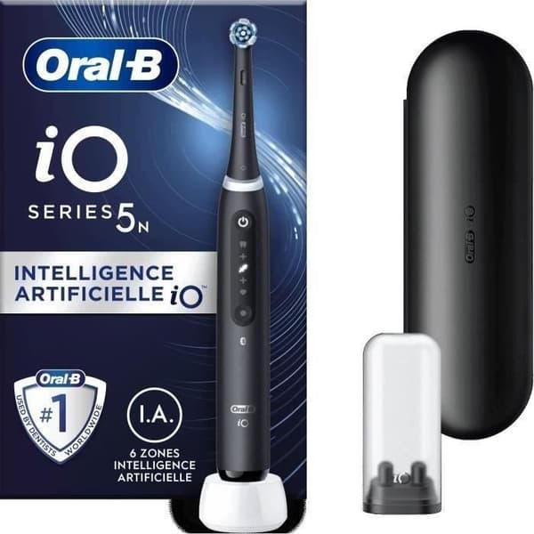 ORAL-B iO5 ansluten elektrisk tandborste - 80363971 - svart - trådlös