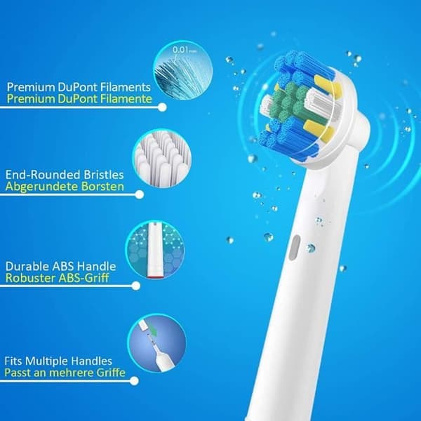 82&gt;REDTRON Paket med 16 ersättningsborsthuvuden för Oral-B, elektriska tandborsthuvuden för Oral-B, Parent Walk