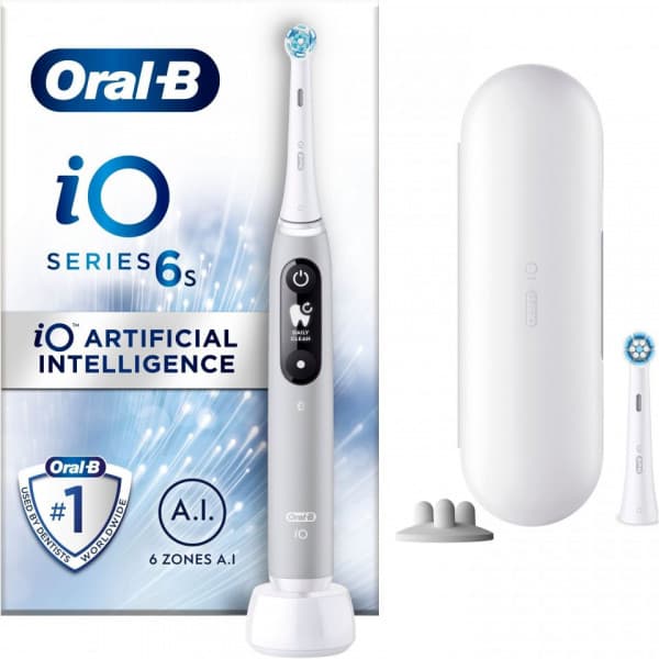 Oral-B iO Series 6s - elektrisk tandbørste, grå