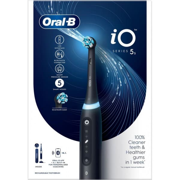 Oral-B iO Series 5s - elektrisk tandbørste, sort