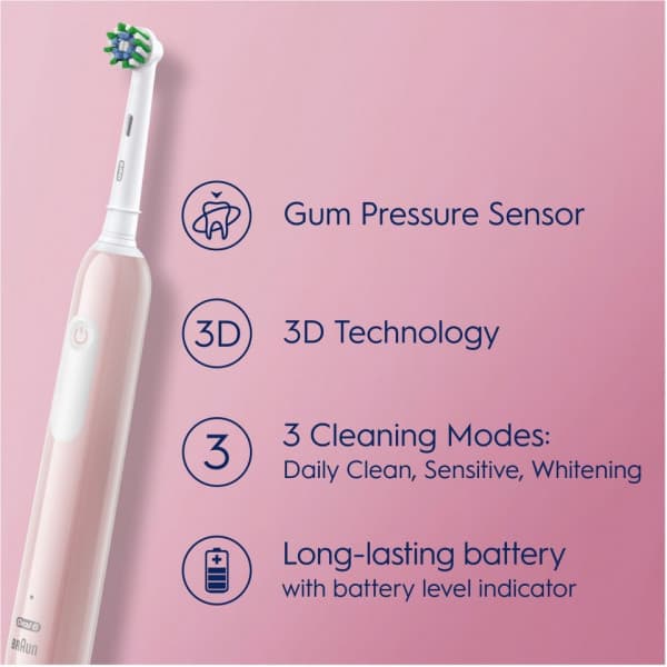 Oral-B Pro Series 1 -elektrisk tandbørste, rosa