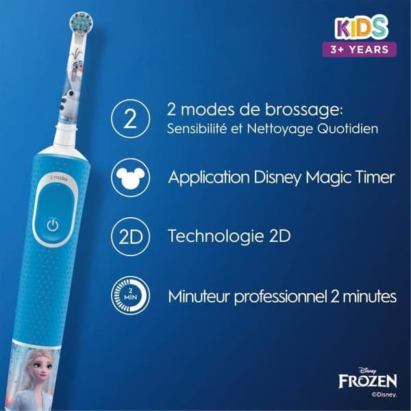 Frozen Kids eltandborste 2 +3 år - Oral-B