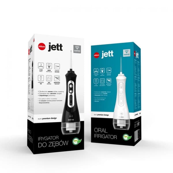 ELDOM Oral Irrigator Jett, 5 Jet Tips, musta RY100C